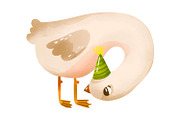 Green Birthday Goose Clipart Set, an Animal Illustration by the_myro (Thumbnail 10 of 10)