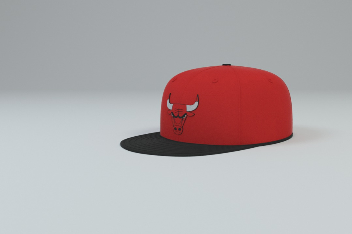 Chicago Bulls Baseball Caps, a Textures & Material 3D Model by 3DTreatment (Photo 50 of 55)
