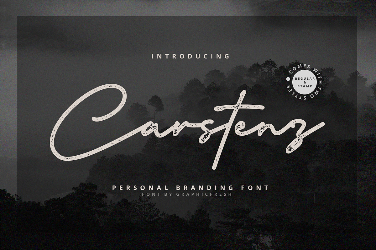 Carstenz Vintage Type, a Script Font by Graphicfresh (Photo 11 of 11)