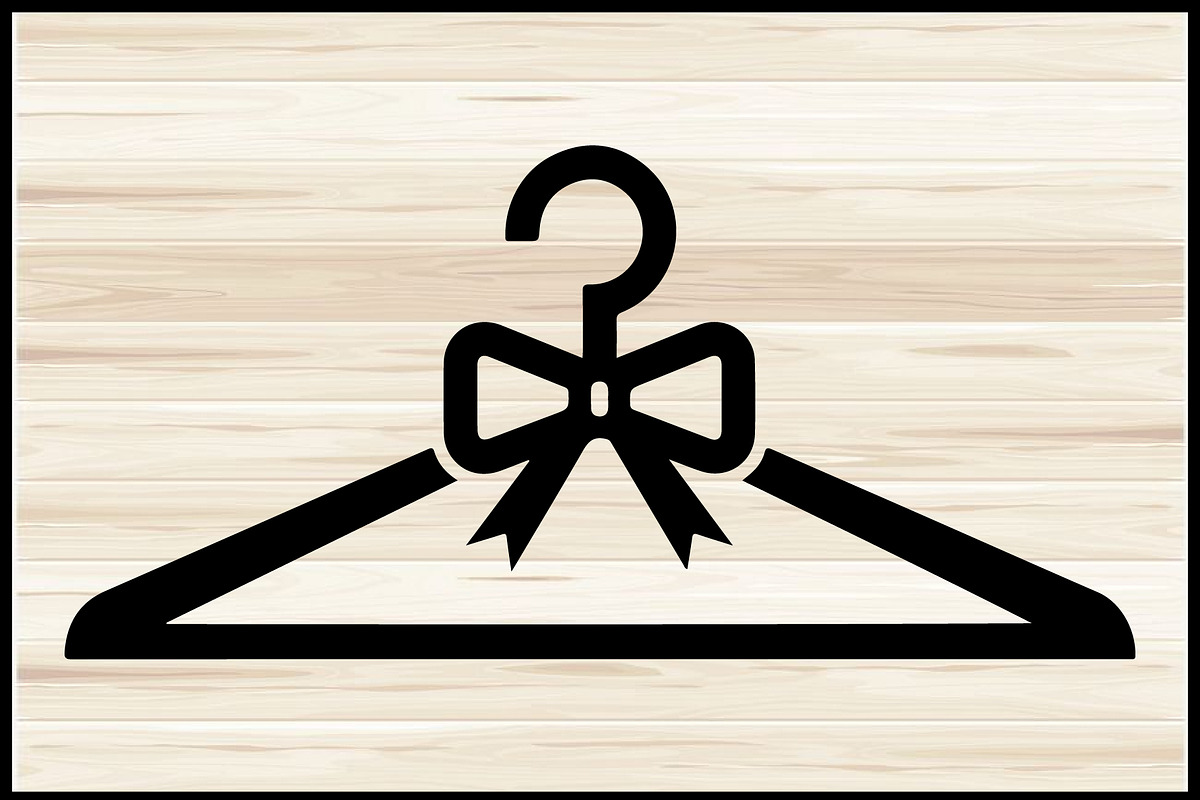 50 Clothes Hanger Silhouette Bundle, an Illustration by yasushie (Photo 4 of 4)