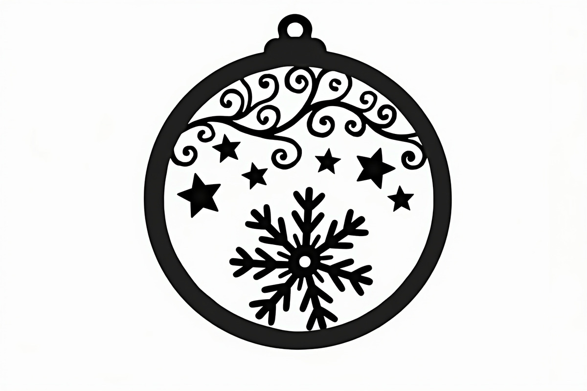 Christmas Laser Cut Ornament Bundle, an Object Graphic by musafir_fashion (Photo 7 of 13)