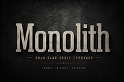 Monolith, a Slab Serif Font by Wow Magic (Thumbnail 1 of 5)