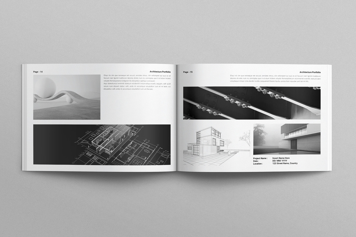 Architecture Portfolio Landscape, a Brochure Template by E-Type (Photo 6 of 8)