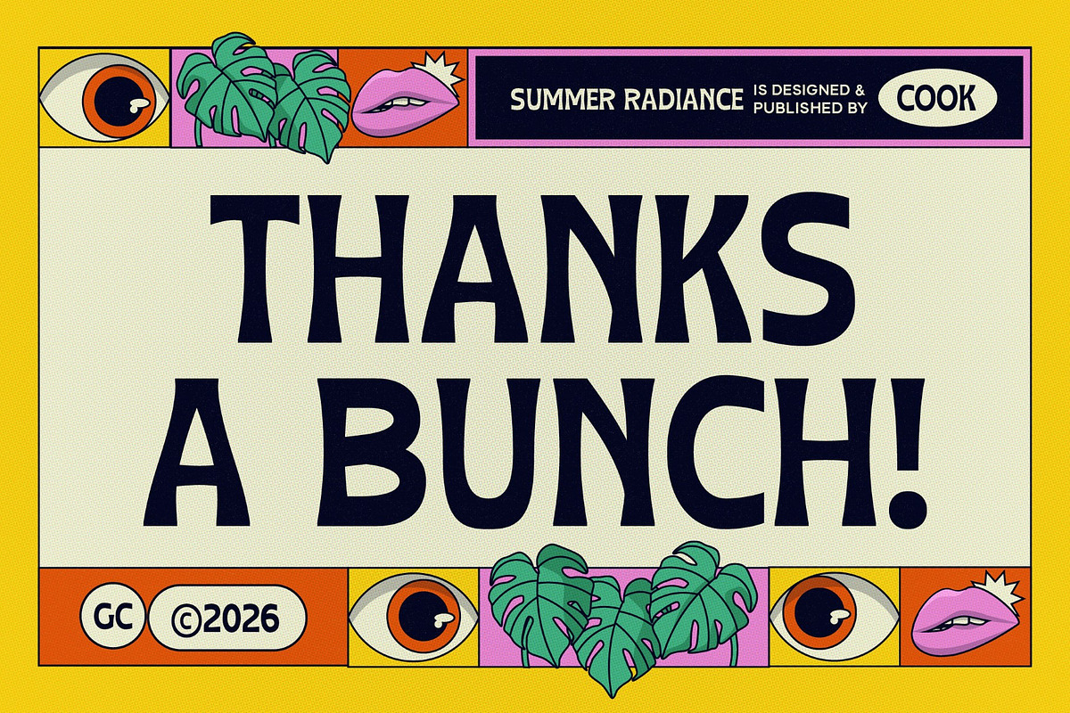 Summer Radiance, a Sans Serif Font by graphicook (Photo 10 of 10)