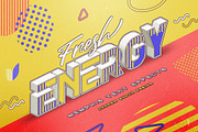 Memphis Text Effects, a Layer Style Add-On by Andrew Skoch Design (Thumbnail 4 of 9)