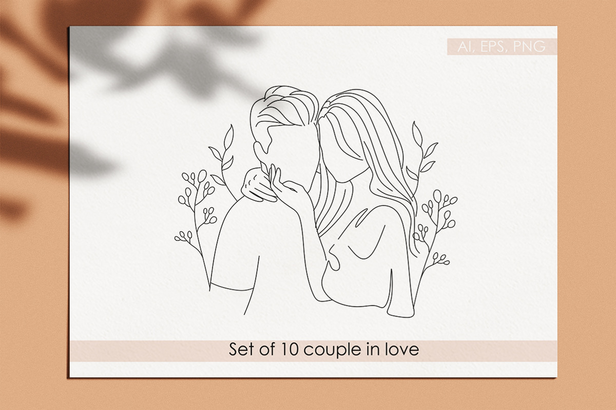 SALE Couple in love illustration, a Person Illustration by velychko.ua (Photo 2 of 7)