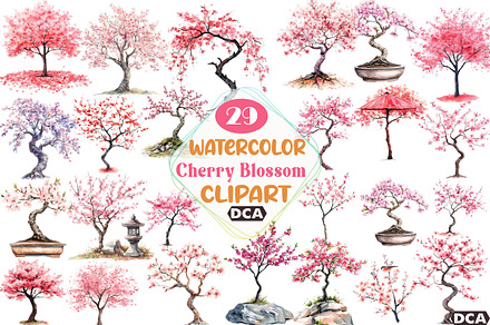 Japanese Cherry Blossom Tree, an Illustration by DreamCafeArt