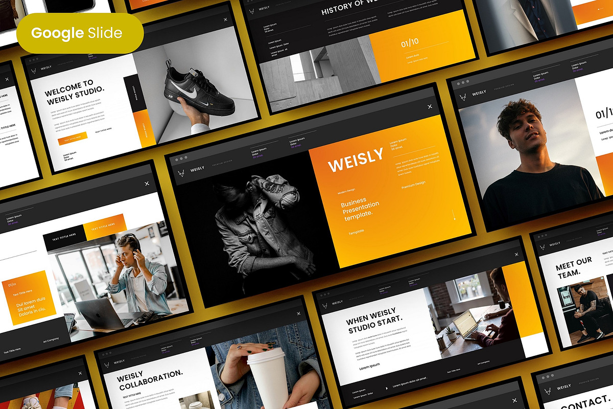 Weisly - Business Google Slide, a Presentation Template by Dens Creative Studio (Photo 1 of 6)