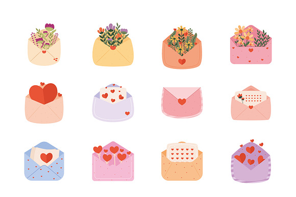 Valentines Love Envelope Set preview 2
