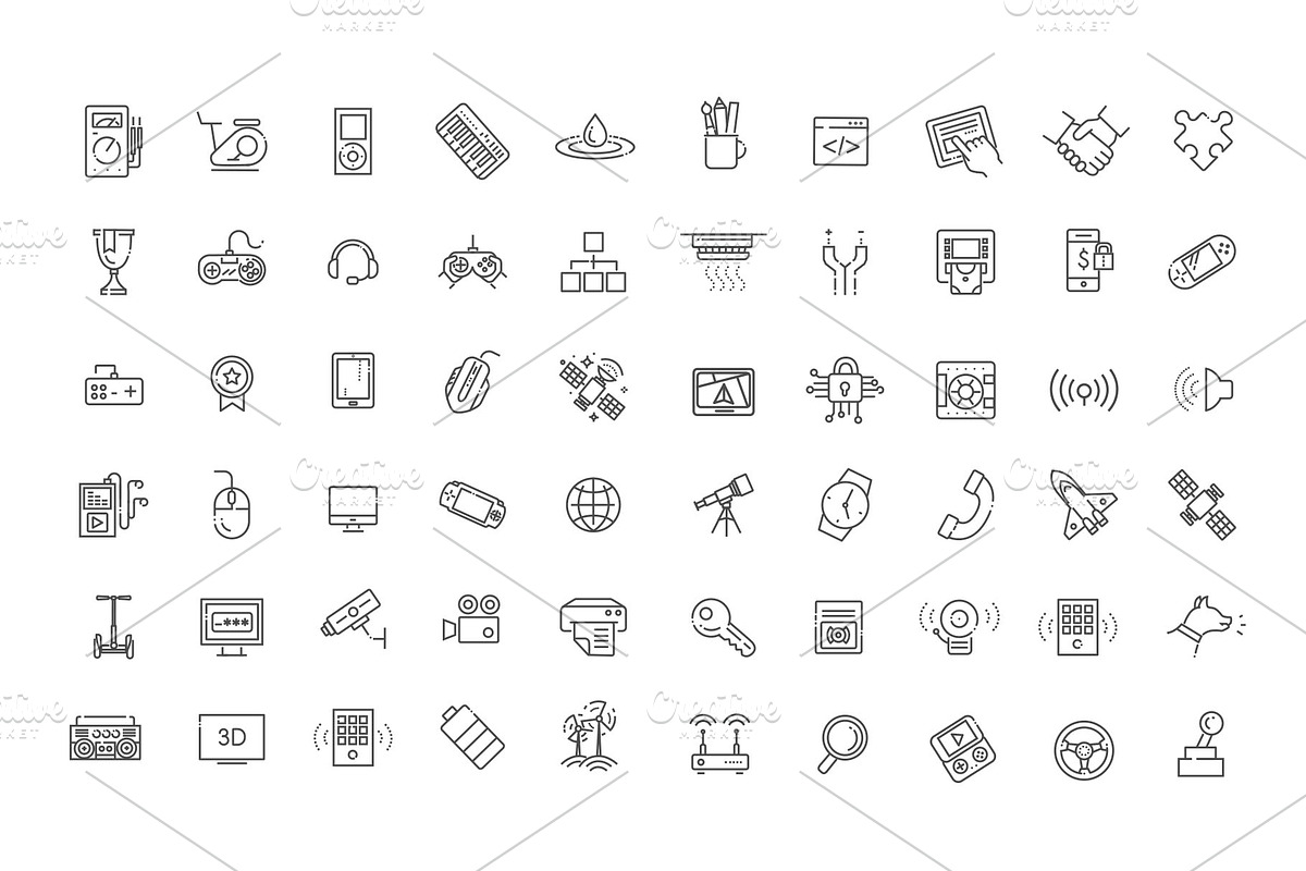 Technologies Vector Outline Icons, an Outline Icon by Tettygreen (Photo 3 of 5)