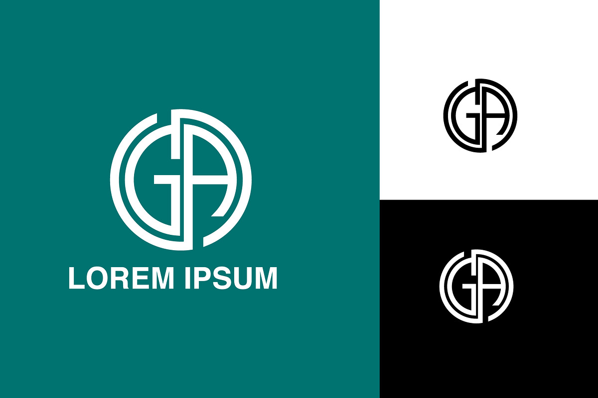 GA, AG Abstract Logo Design., a Branding & Logo Template by art_creater (Photo 1 of 2)