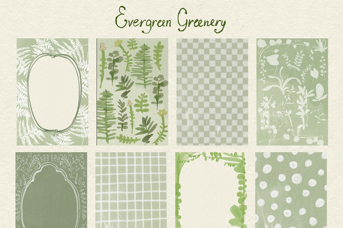 Greenery & Ferns PNG Illustrations, a Decorative Illustration by whiteheartdesign (Photo 9 of 19)