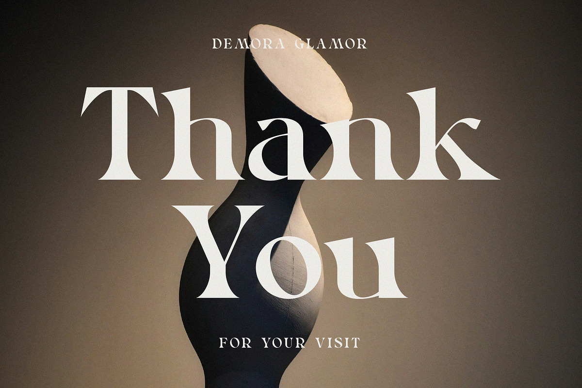 Demora Glamore, a Serif Font by Muflieart (Photo 9 of 9)