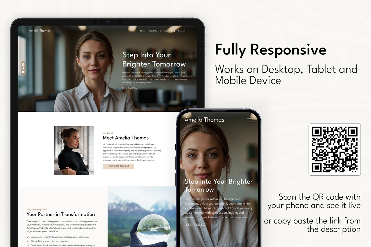 Life Coach & Therapist Wix Template, a Wix Template by Templify Studio (Photo 4 of 6)