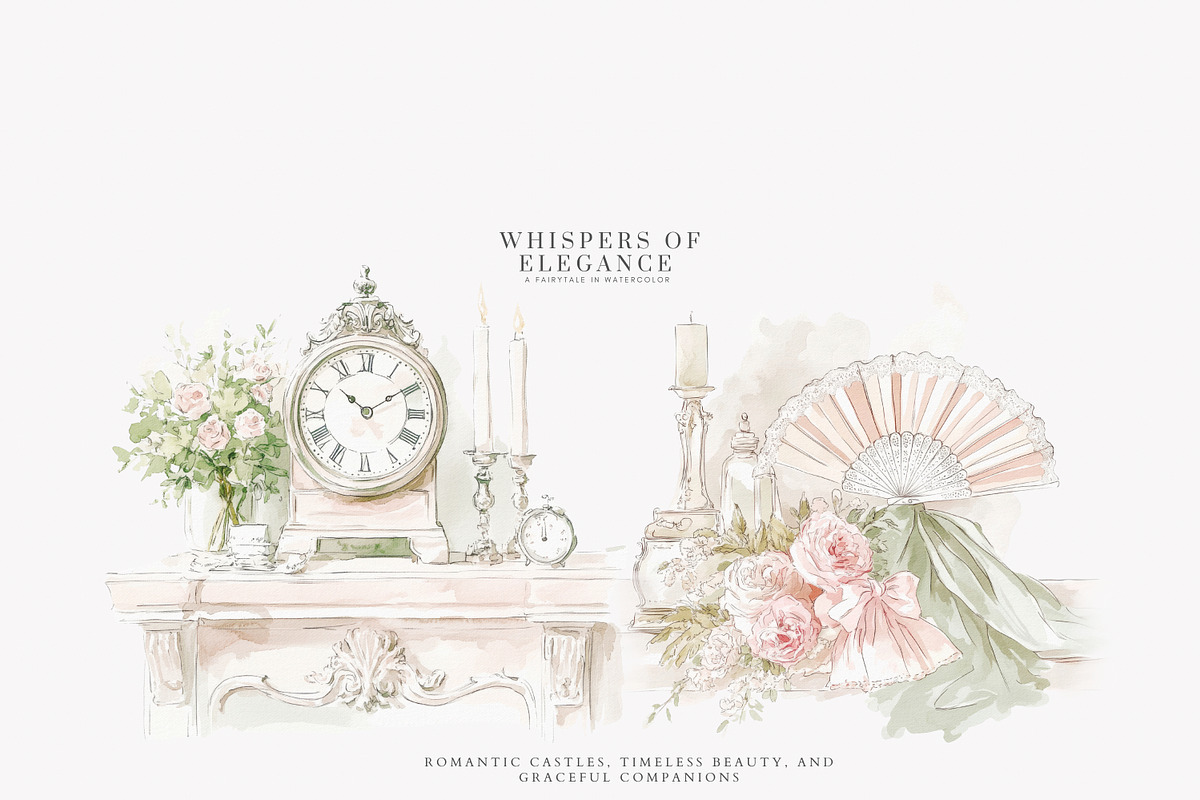 chateau art vintage chateau png, a Decorative Illustration by Patishop Art (Photo 12 of 16)