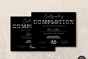 Editable Certificate Of Completion, a Card Template by YasdeyDesigns (Thumbnail 2 of 7)