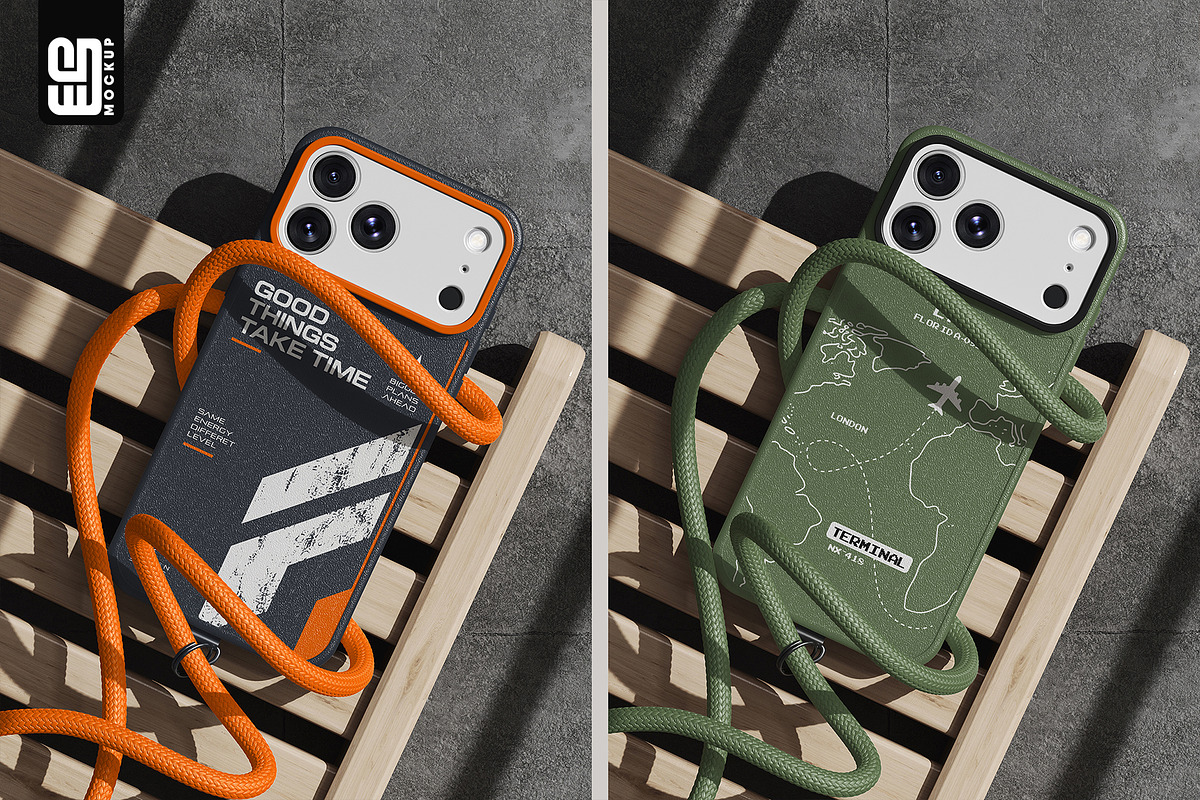 iPhone 18 Case with Cord Mockup, an iPhone Mockup by SD Mockup (Photo 3 of 5)