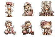 Whimsical Easter Clipart, an Illustration by SinaCreation (Thumbnail 3 of 11)