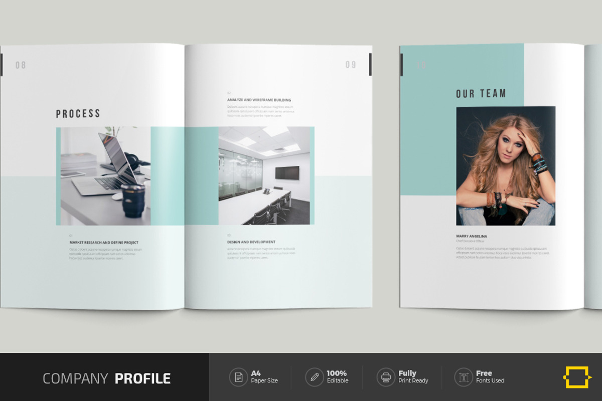 Company Profile Brochure, a Brochure Template by DesignJanala (Photo 5 of 10)