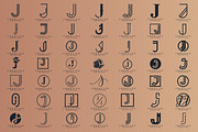 Letter J Logo Bundle Monogram Set, a Branding & Logo Template by Pixel Design (Thumbnail 2 of 4)