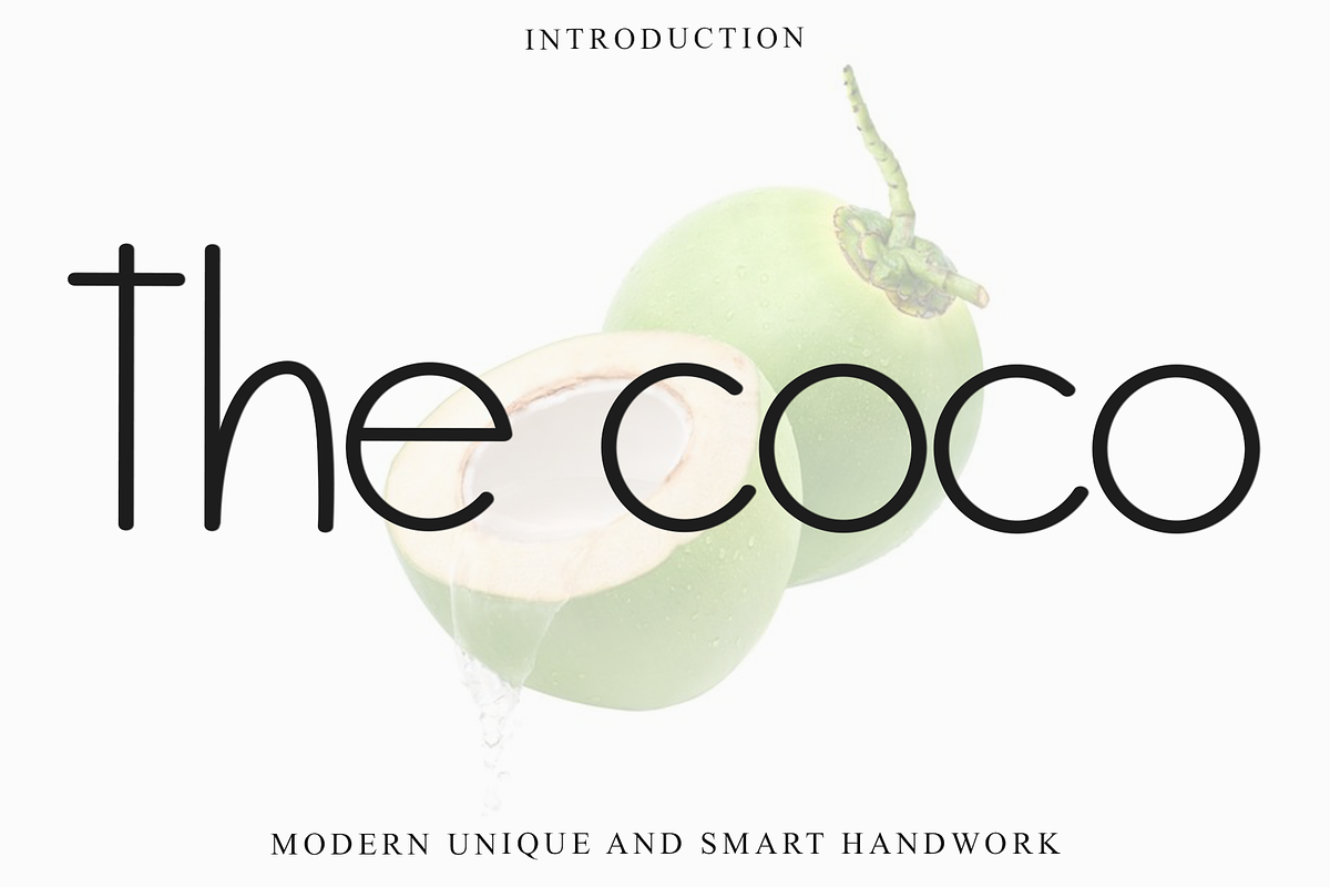The Coco, a Sans Serif Font by FreshTypeINK (Photo 1 of 8)