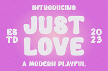 Just Love - A Modern Playful Font