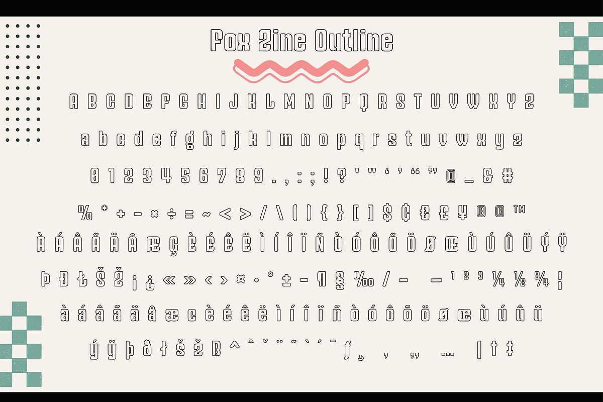 Fox Zine: 5 Font Styles, a Sans Serif Font by Fox7 By Rattana (Photo 11 of 14)