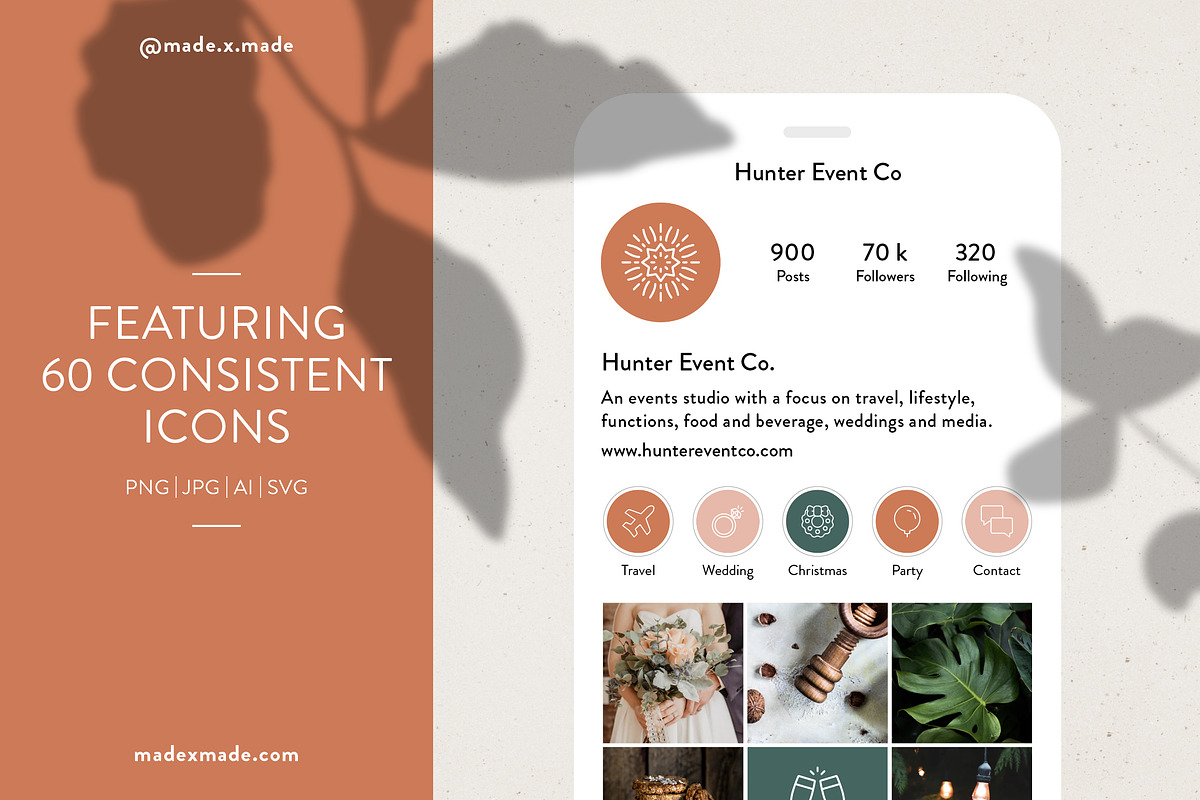 Popular Instagram Highlight Covers, a Social Media Template by Made by Made (Photo 2 of 7)