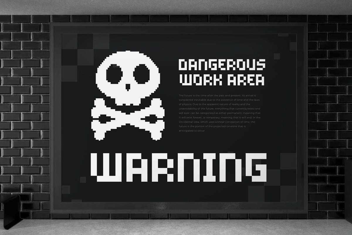 Micro - Pixelate Modern Font, a Sans Serif Font by Hamz Studio (Photo 16 of 16)