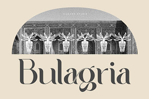 Bulagria Serif Display Font, a Serif Font by Hishand Studio