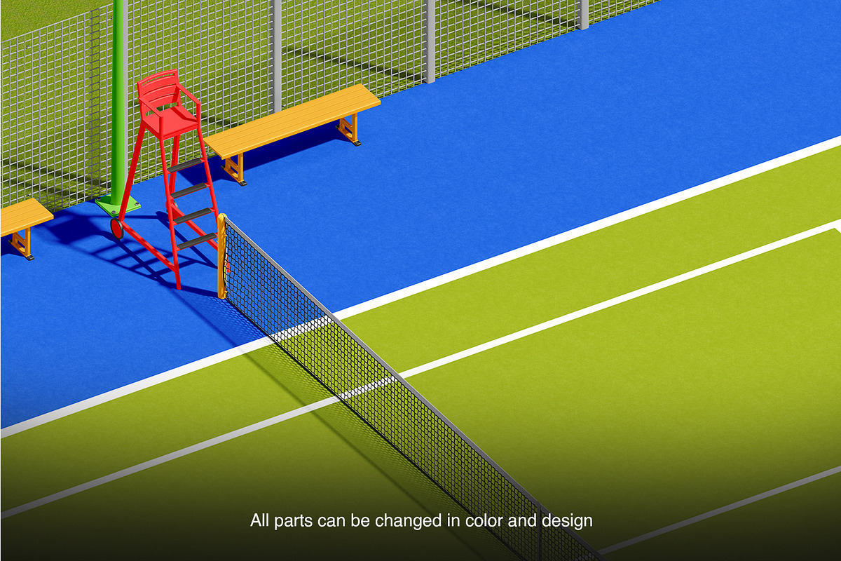 Court Branding Mockup – 3 PSD Scenes, an Advertising Mockup by decographstud (Photo 6 of 6)