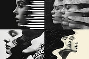 24 Optical Illusion Faces, a Person Illustration by HipFonts (Thumbnail 4 of 7)