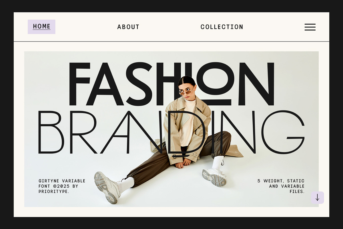 Girtyne - Modern Sans Family, a Sans Serif Font by Prioritype Co (Photo 6 of 11)