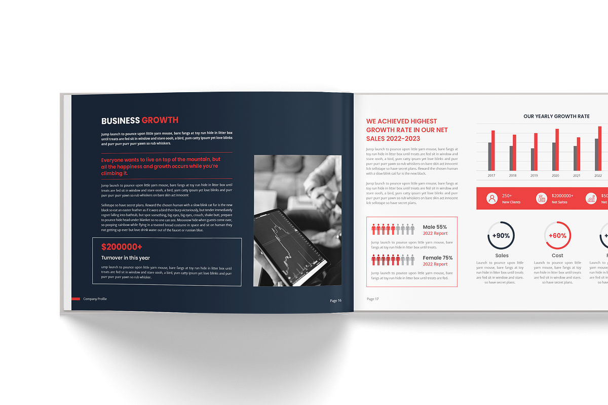 Horizontal Brochure Template, a Brochure Template by TheBrightGrap (Photo 9 of 13)