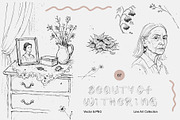 Beauty of Withering: Line Art set, a Decorative Illustration by divanovskaya_nv (Thumbnail 1 of 12)