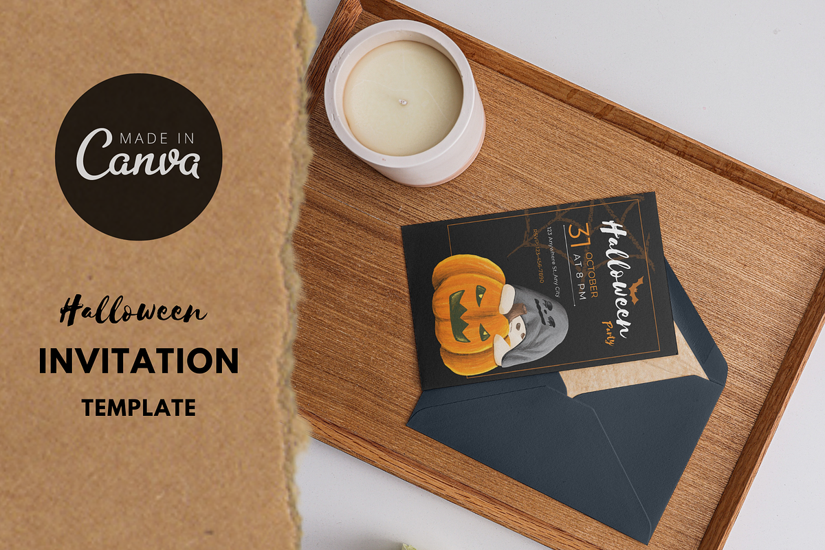 Halloween Invitation Party Template, an Invitation Template by Thursdaypaper (Photo 4 of 4)