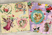 Angel and rabbit vintage seamless, a Pattern Graphic by NastiaDesignsPrints (Thumbnail 5 of 7)