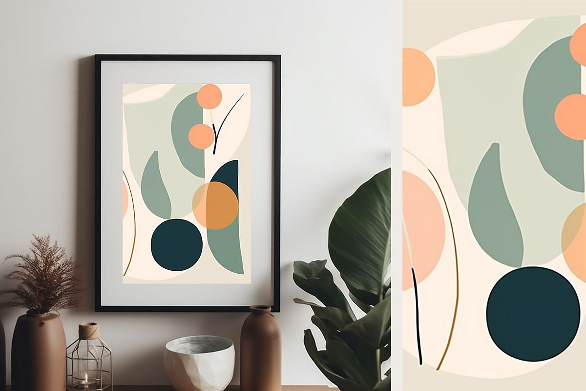 12 light green beige boho art print, a Decorative Illustration by ARTOZEN DIGITAL (Photo 8 of 13)