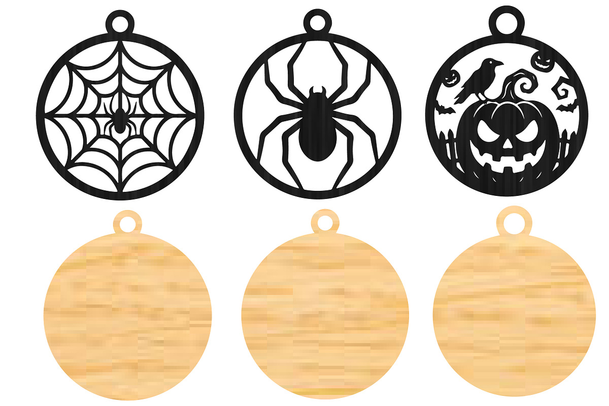 Halloween Ornaments Laser Cut SVG, an Object Graphic by DreamCafeArt (Photo 5 of 9)