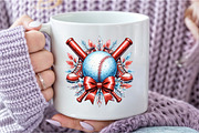 Baseball with black bow PNG, an Illustration by DreamCafeArt (Thumbnail 4 of 7)