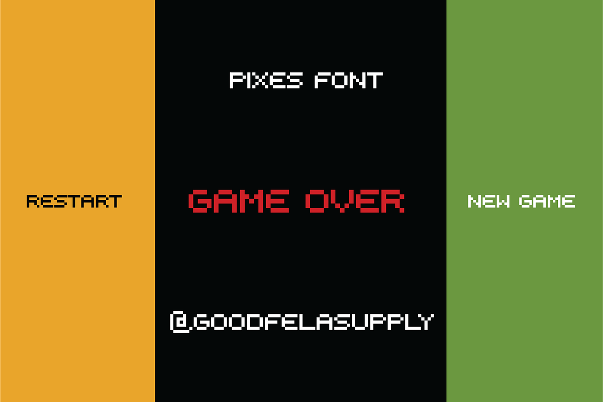 Pixes Font preview 6