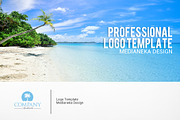Beach resort logo design, a Branding & Logo Template by Medianeka (Thumbnail 3 of 4)