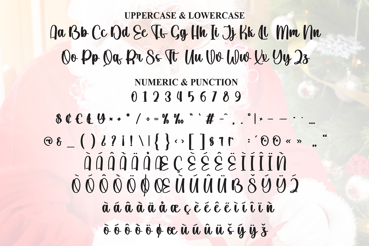 Elegant Santa | Script Font, a Handwritten Font by Scratchones (Photo 7 of 8)