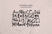 Scribbles 560+Lines, Letter Sets, an Object Graphic by Marie T (Thumbnail 10 of 15)