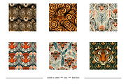 Tiger Retro Art Style Designs, a Pattern Graphic by karenfoleyphoto (Thumbnail 2 of 9)