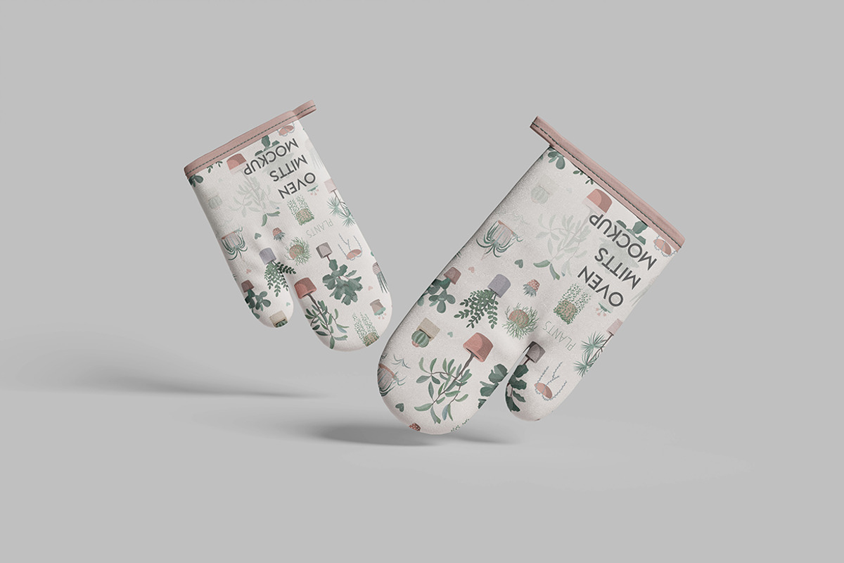 Oven Mitts Mockup, a Product Mockup by MrLetters (Photo 4 of 5)