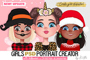 Girls portrait creator! NEW UPDATE!, a Person Illustration by Yana Lesiuk (Thumbnail 1 of 10)