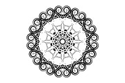 Black and White Mandala Patterns Set, a Decorative Illustration by NJ Himel (Thumbnail 2 of 101)