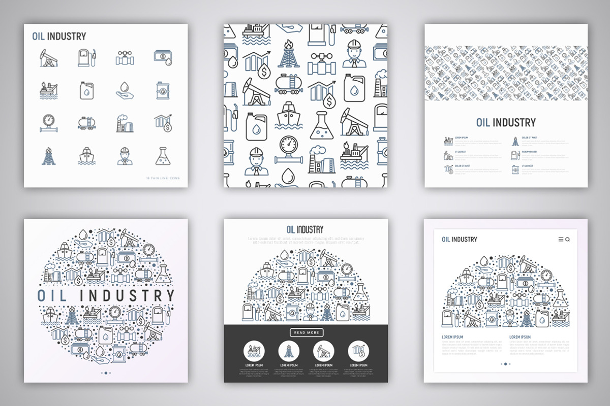 Oil Industry Icons Set | Concept, an Outline Icon by Alex Blogoodf (Photo 3 of 9)
