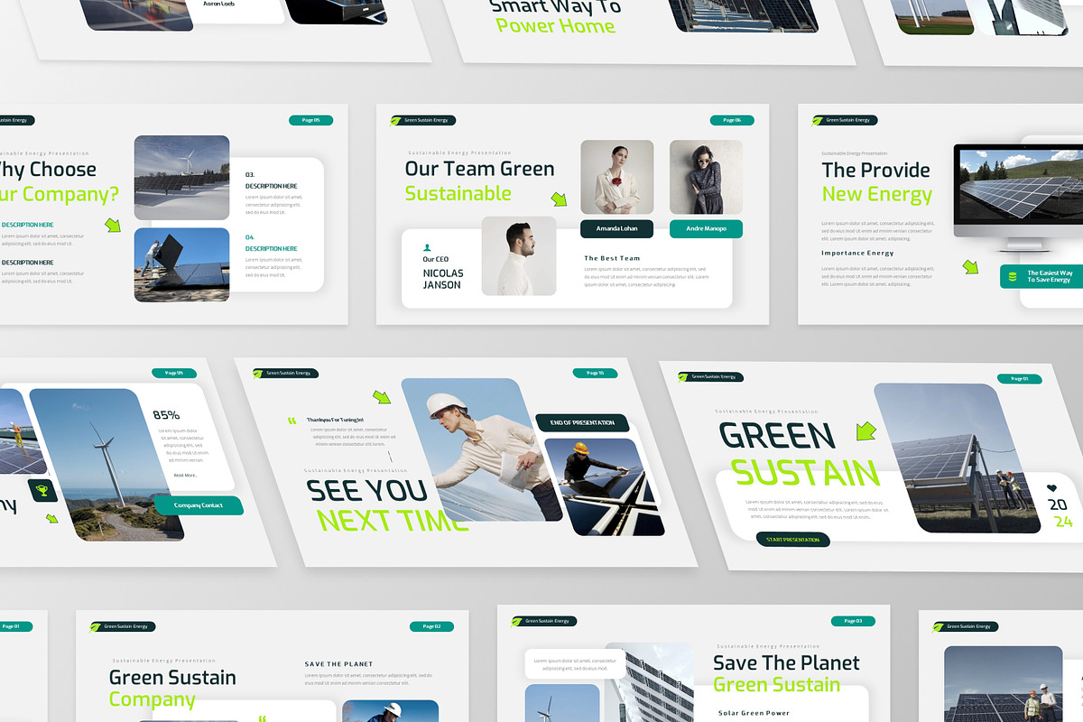 Sustainable Energy Keynote Template, a Presentation Template by MtvtdArt (Photo 2 of 6)